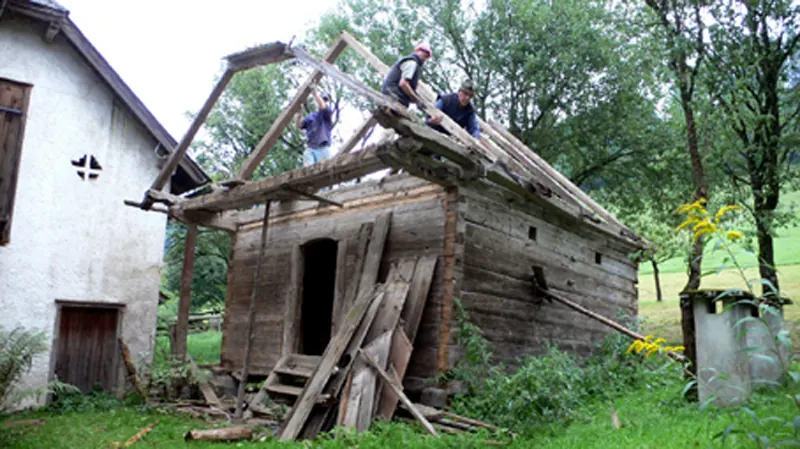 Abbau des Troadkastens 2010