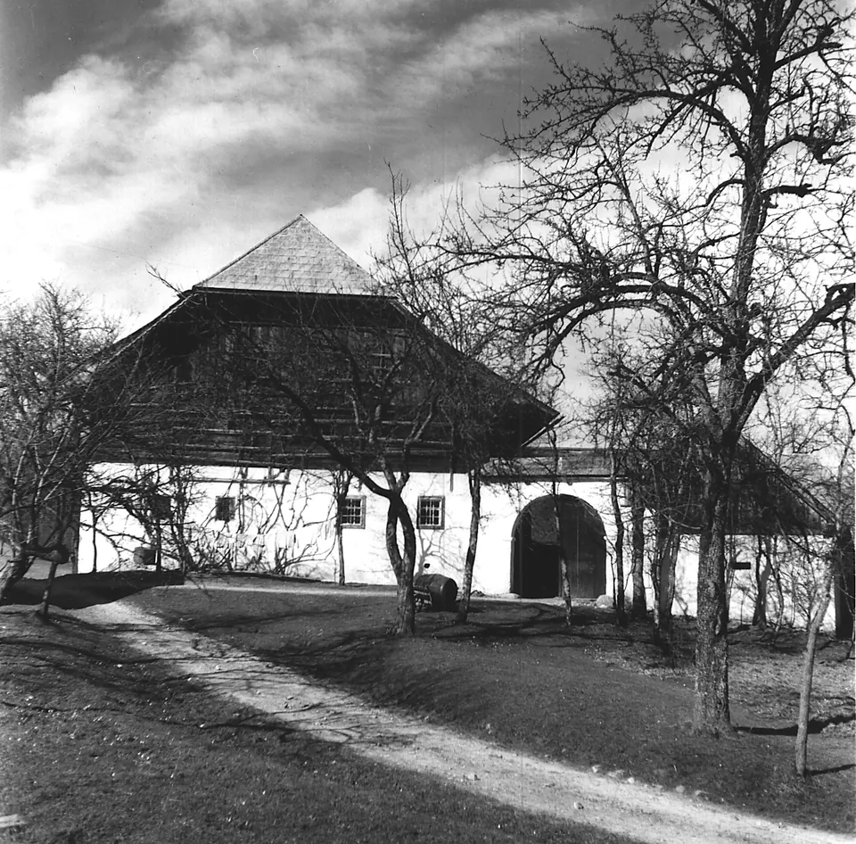 Das Eggerhaus am alten Standort, Südseite (Foto: Rudolf Heckl)