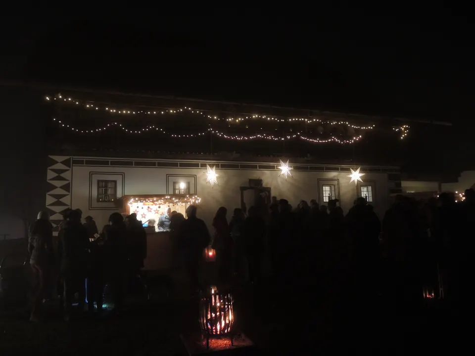 Fairy lights at the Eggerhaus