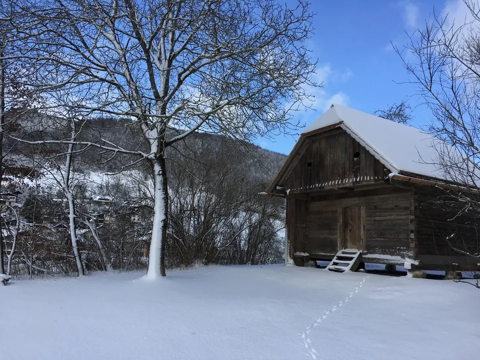 Der Troadkasten im Winter