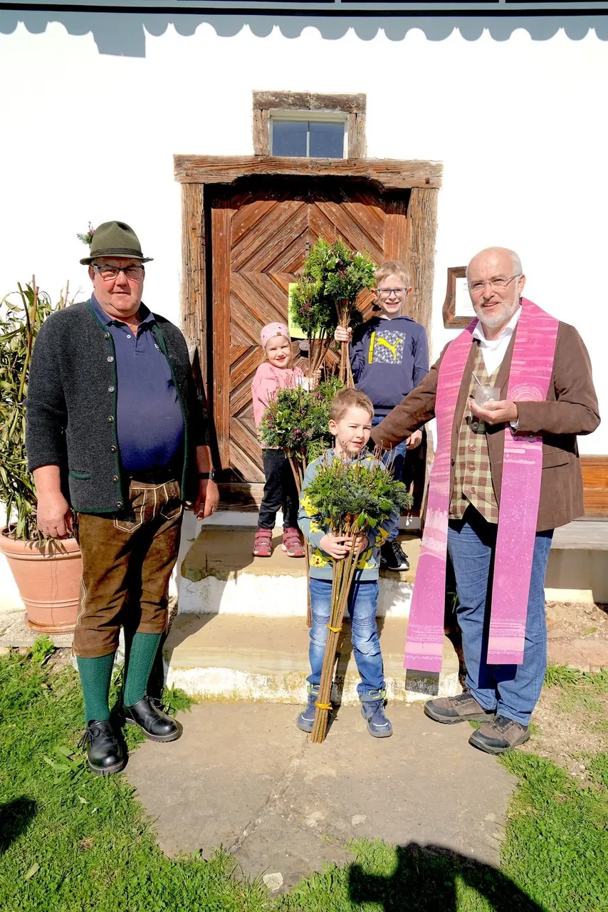 Segnung der Palmbuschen