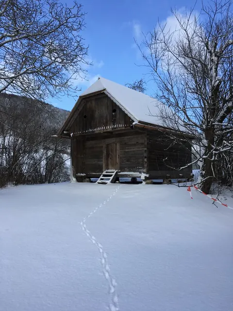 Der Troadkasten im Schnee